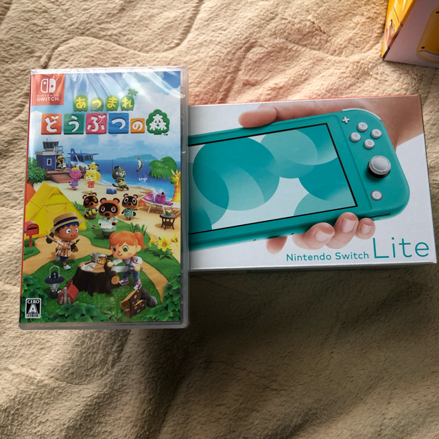 即日発送　switch lite ターコイズ　どうぶつの森　ソフト　セット