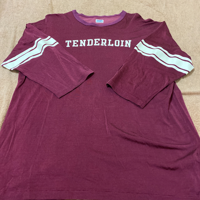テンダーロイン 7分袖カットソー L レーヨン BRD ボルドー Tシャツ+カットソー(七分+長袖)
