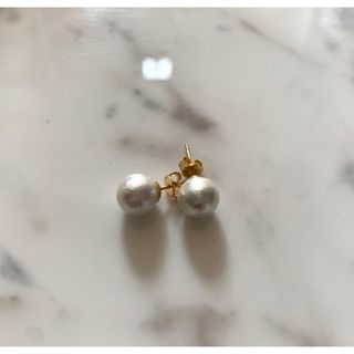 スピックアンドスパン(Spick & Span)の❤︎コットンパール ピアス❤︎8mm(ピアス)