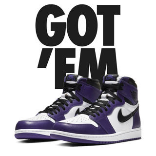 ナイキ(NIKE)のNIKE JORDAN 1 COURT PURPLE(スニーカー)