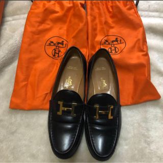 エルメス(Hermes)のエルメス HERMES ローファー  H 37(ローファー/革靴)