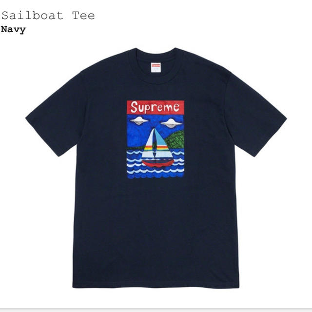 Supreme(シュプリーム)の【新品】supreme Sail boat T シャツ M ネイビー メンズのトップス(Tシャツ/カットソー(半袖/袖なし))の商品写真