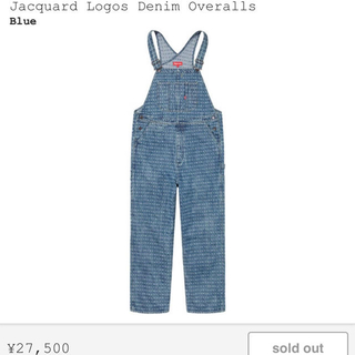 シュプリーム(Supreme)のJacquard Logos Denim Overalls(サロペット/オーバーオール)