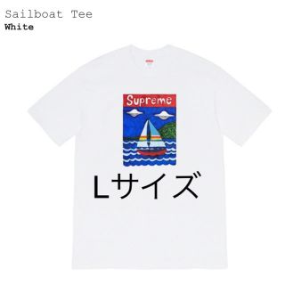 シュプリーム(Supreme)の白　Lサイズ　Supreme Sailboat Tee サマーTee(Tシャツ/カットソー(半袖/袖なし))