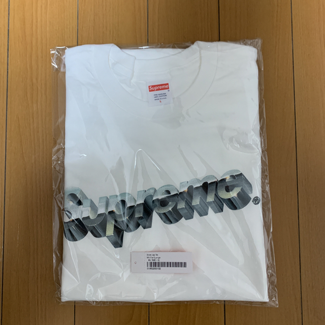 Supreme(シュプリーム)のsupreme chrome logo T ホワイト Lサイズ メンズのトップス(Tシャツ/カットソー(半袖/袖なし))の商品写真