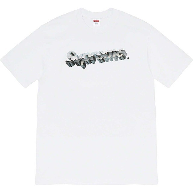 white M 】Supreme Chrome Logo Tee - Tシャツ/カットソー(半袖/袖なし) chrome logo tee white Mサイズ supreme