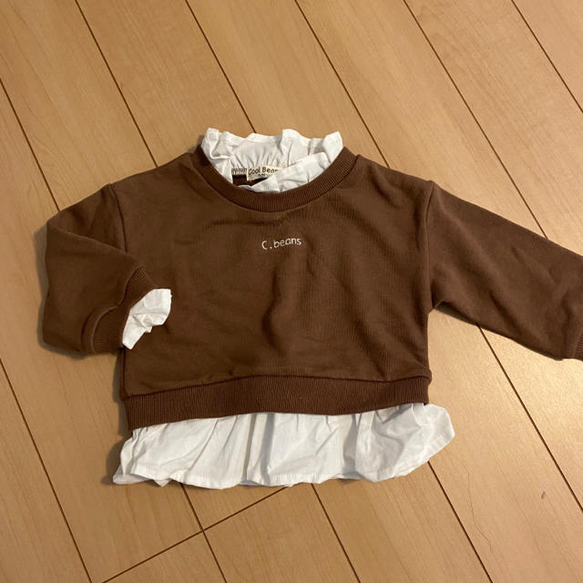 futafuta(フタフタ)のバースデイ購入 フリルシャツ付きトップス キッズ/ベビー/マタニティのキッズ服女の子用(90cm~)(Tシャツ/カットソー)の商品写真