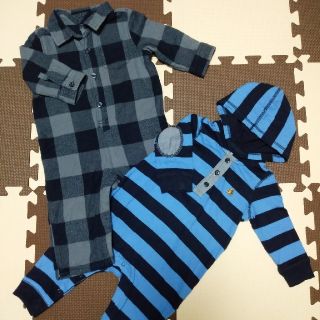 ベビーギャップ(babyGAP)のbabyGapロンパース80　2枚セット(ロンパース)