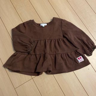 フタフタ(futafuta)のバースデイ購入♡ブラウンチュニックトップス(シャツ/カットソー)