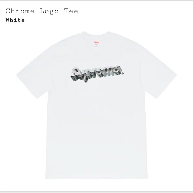 supreme Chrome Logo Teeメンズ