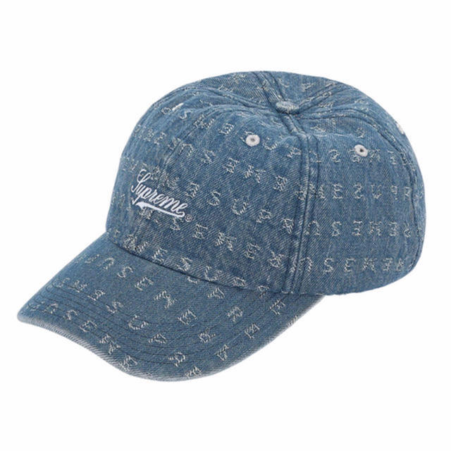 売り切り値下げ　supreme Jacquard Logos Denim cap