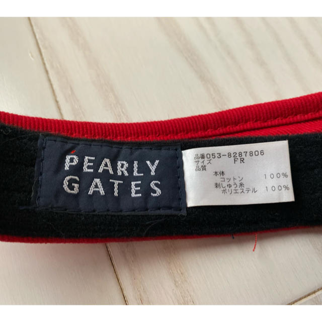 PEARLY GATES(パーリーゲイツ)の★PEARLY GATES★サンバイザー レディースの帽子(その他)の商品写真