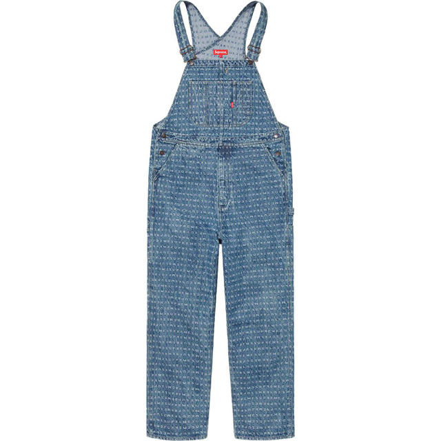 Jacquard Logos Denim Overalls