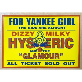 ヒステリックミニ(HYSTERIC MINI)の希少☆ヒスミニ☆正規品☆新品☆BIG ステッカー☆YANKEE GIRL☆シール(しおり/ステッカー)