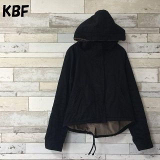 ケービーエフ(KBF)の【人気】KBF プードルファーフード付ファスナージャケット サイズF レディース(ミリタリージャケット)