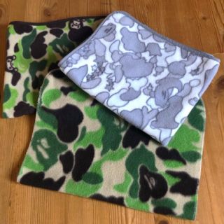 アベイシングエイプ(A BATHING APE)のA BATHING APE  ミニサイズ  フリースブランケット　3枚(その他)