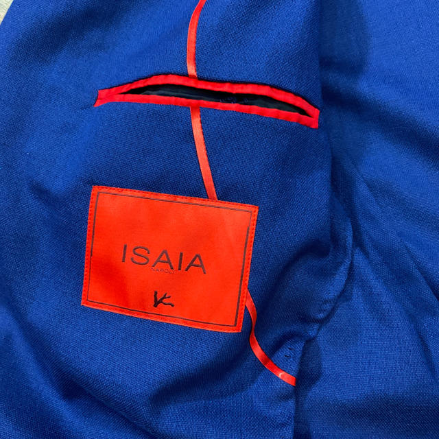 美品！定価15万　イザイア　ISAIA  春夏用ジャケット48 シルク　イタリア