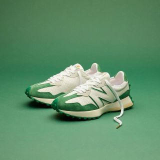 ニューバランス(New Balance)のCasablanca x New Balance 327 グリーン　28(スニーカー)