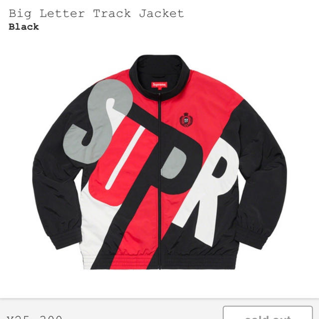 最適な材料 supreme サイズL jacket track Letter Big ナイロンジャケット