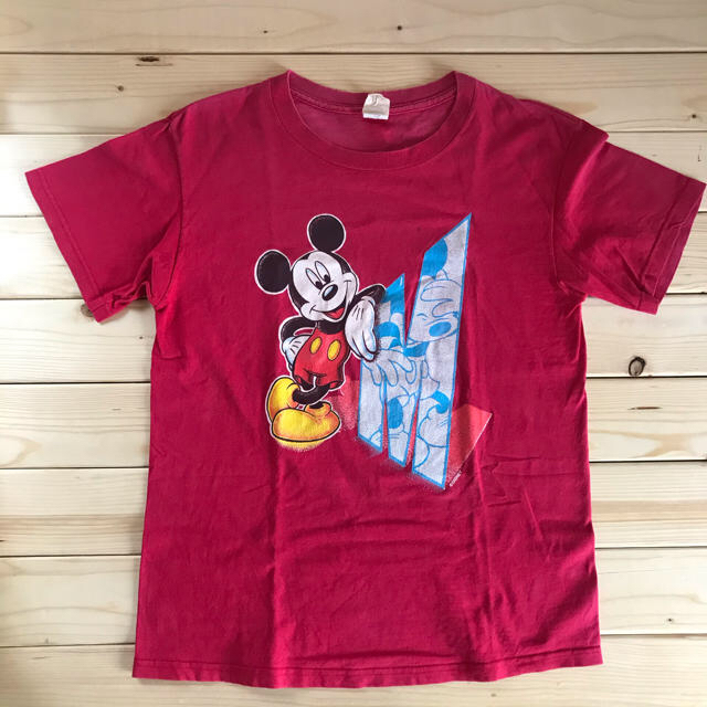 Disney(ディズニー)のミッキー Tシャツ USA製 ヴィンテージ古着 メンズのトップス(Tシャツ/カットソー(半袖/袖なし))の商品写真