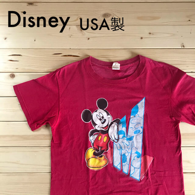 Disney(ディズニー)のミッキー Tシャツ USA製 ヴィンテージ古着 メンズのトップス(Tシャツ/カットソー(半袖/袖なし))の商品写真