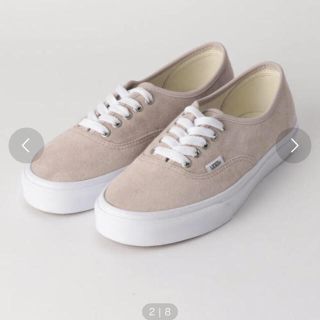 ヴァンズ(VANS)のvans オーセンティック　スニーカー　ベージュ　23.5㎝(スニーカー)