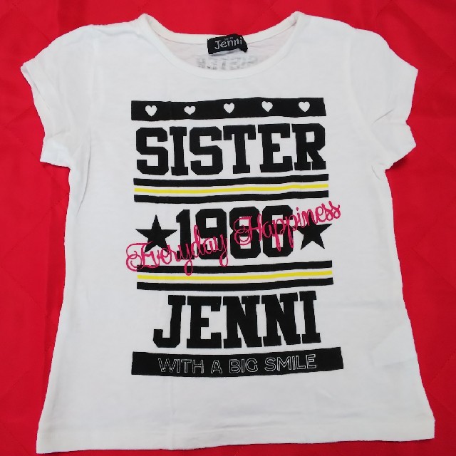 JENNI(ジェニィ)のsisterJENNI 半袖Tシャツ 120センチ ホワイト ロゴ トップス キッズ/ベビー/マタニティのキッズ服女の子用(90cm~)(Tシャツ/カットソー)の商品写真