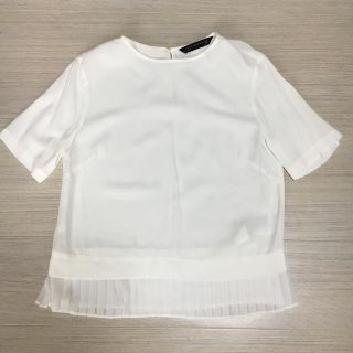 ザラ(ZARA)のZARA 裾シフォンプリーツブラウス(シャツ/ブラウス(半袖/袖なし))