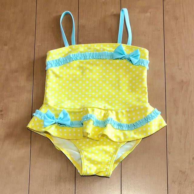 サイズ 95＊ドット柄水着 キッズ/ベビー/マタニティのキッズ服女の子用(90cm~)(水着)の商品写真