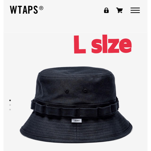 W)taps(ダブルタップス)のWTAPS JUNGLE HAT BLACK Lサイズ メンズの帽子(ハット)の商品写真
