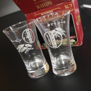 キリン(キリン)のキリンペアグラス　創立100周年記念　レトロデザイン(グラス/カップ)