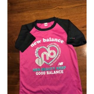 ニューバランス(New Balance)のジョギング　Tシャツ　ニューバランス　ピンク(Tシャツ/カットソー)