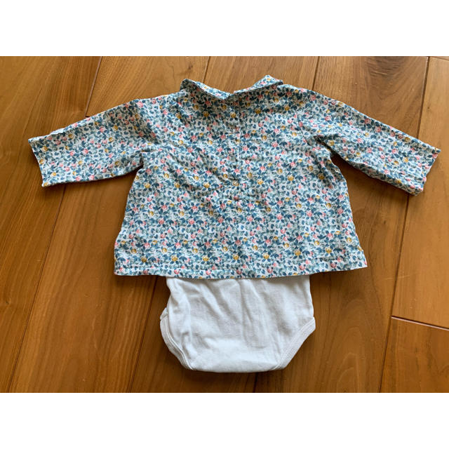 PETIT BATEAU(プチバトー)のプチバトー  長袖　インナー付き キッズ/ベビー/マタニティのベビー服(~85cm)(シャツ/カットソー)の商品写真