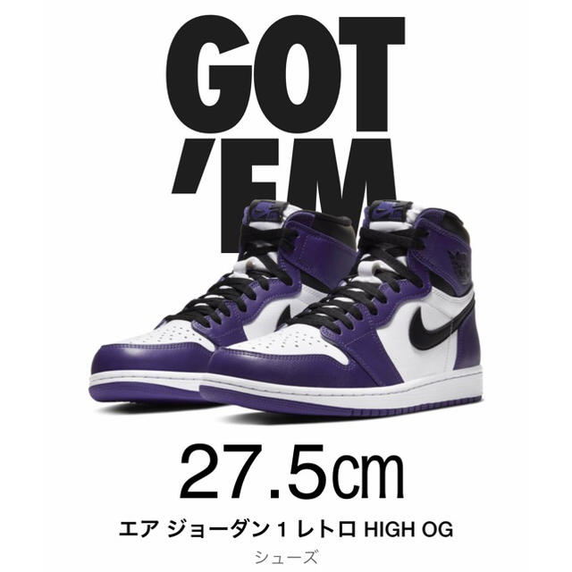 NIKE AIR JODAN1 Court Purple