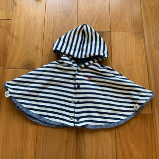 シップスキッズ(SHIPS KIDS)のポンチョ　リバーシブル　SHIPS(カーディガン/ボレロ)