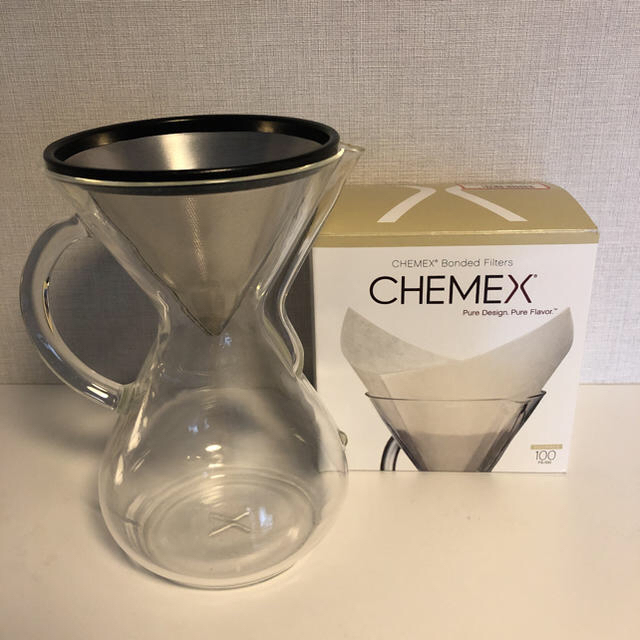 CHEMEX ケメックス コーヒーメーカー ガラスハンドル フィルターセット