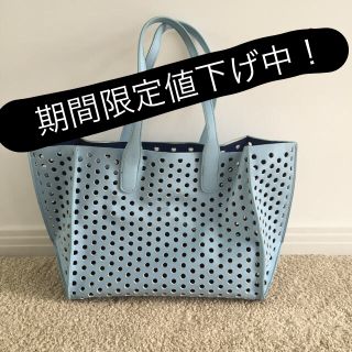 ザラ(ZARA)のZARA パステルブルーバッグ(ハンドバッグ)