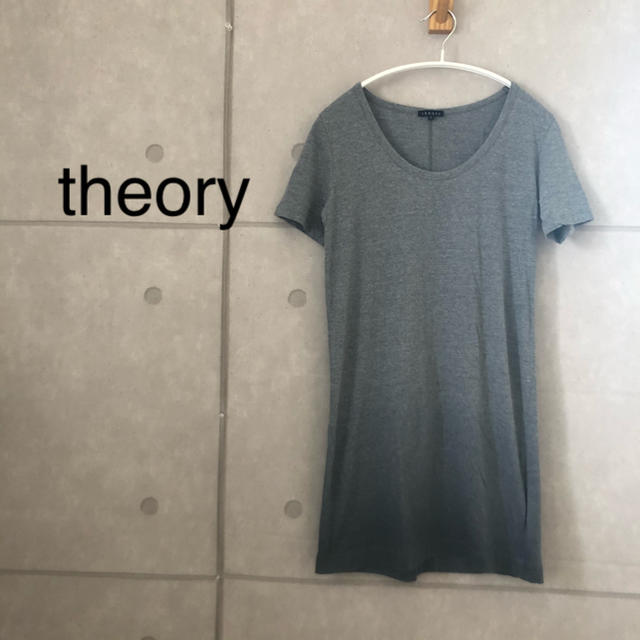 theory(セオリー)のtheory 半袖　ロングTシャツ レディースのトップス(Tシャツ(半袖/袖なし))の商品写真