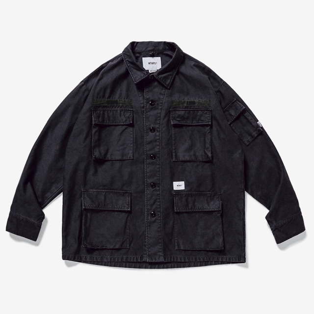 WTAPS JUNGLE LS 01 SHIRT BLACK Mサイズメンズ