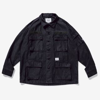 ダブルタップス(W)taps)のWTAPS JUNGLE LS 01 SHIRT BLACK Mサイズ(ミリタリージャケット)