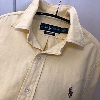 ポロラルフローレン(POLO RALPH LAUREN)の人生ゲームさま専用★ペールイエローボタンダウンシャツ★スリムフィット(シャツ/ブラウス(長袖/七分))