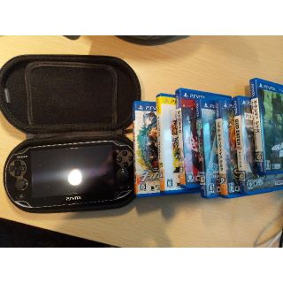 psvita PCH-1100 本体　ソフト7本(携帯用ゲーム機本体)