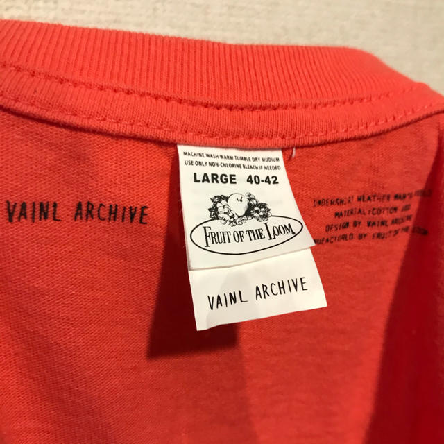 UNUSED(アンユーズド)のVAINL ARCHIVE × FRUIT OF THE LOOM XL相当 メンズのトップス(Tシャツ/カットソー(半袖/袖なし))の商品写真