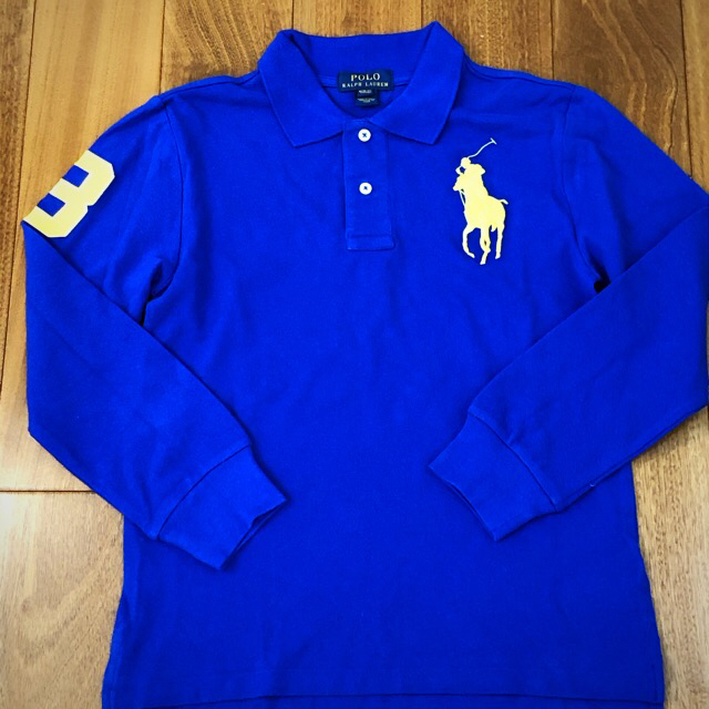 水色半袖　青色長袖ポロシャツ　2枚セット