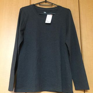 ユニクロ(UNIQLO)のUNIQLO WOMEN 長袖Ｔシャツ XL(Tシャツ(長袖/七分))