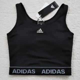 アディダス(adidas)の【新品タグ付き】moussy&adidas コラボ タンクトップ M 黒(タンクトップ)