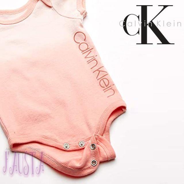Ralph Lauren(ラルフローレン)のCK カルバンクライン 2枚セット ロンパース 女の子 赤ちゃん ベビー服 70 キッズ/ベビー/マタニティのベビー服(~85cm)(ロンパース)の商品写真