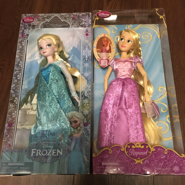 Disney(ディズニー)のディズニー　プリンセス　アナと雪の女王　エルサ　ラプンツェル　ドール　人形 エンタメ/ホビーのおもちゃ/ぬいぐるみ(キャラクターグッズ)の商品写真