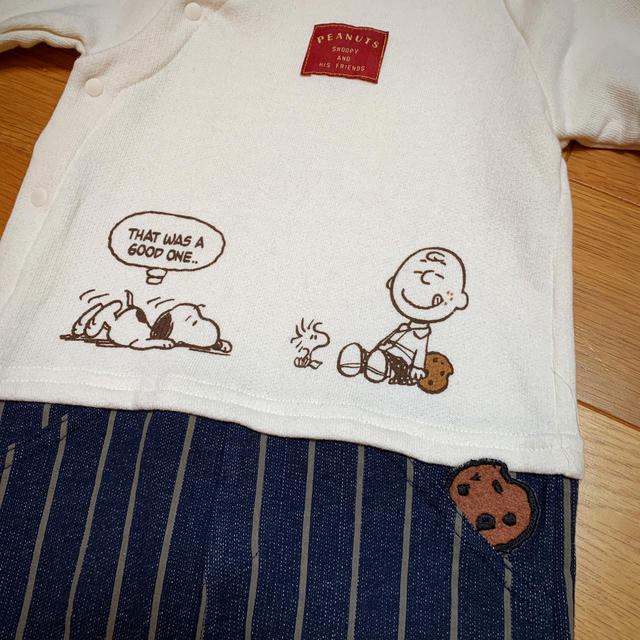 SNOOPY(スヌーピー)のあやなん様専用　♡新品SNOOPY ロンパース80♡ キッズ/ベビー/マタニティのベビー服(~85cm)(ロンパース)の商品写真