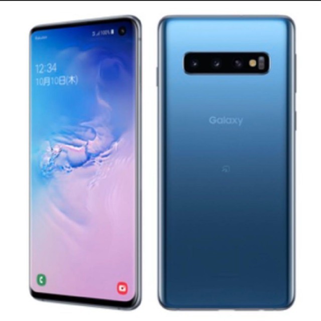 Galaxy(ギャラクシー)のGalaxy S10 Prism Blue 128 GB SIMフリー スマホ/家電/カメラのスマートフォン/携帯電話(スマートフォン本体)の商品写真